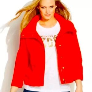 Michael Kors zip front jacket in grenadine.